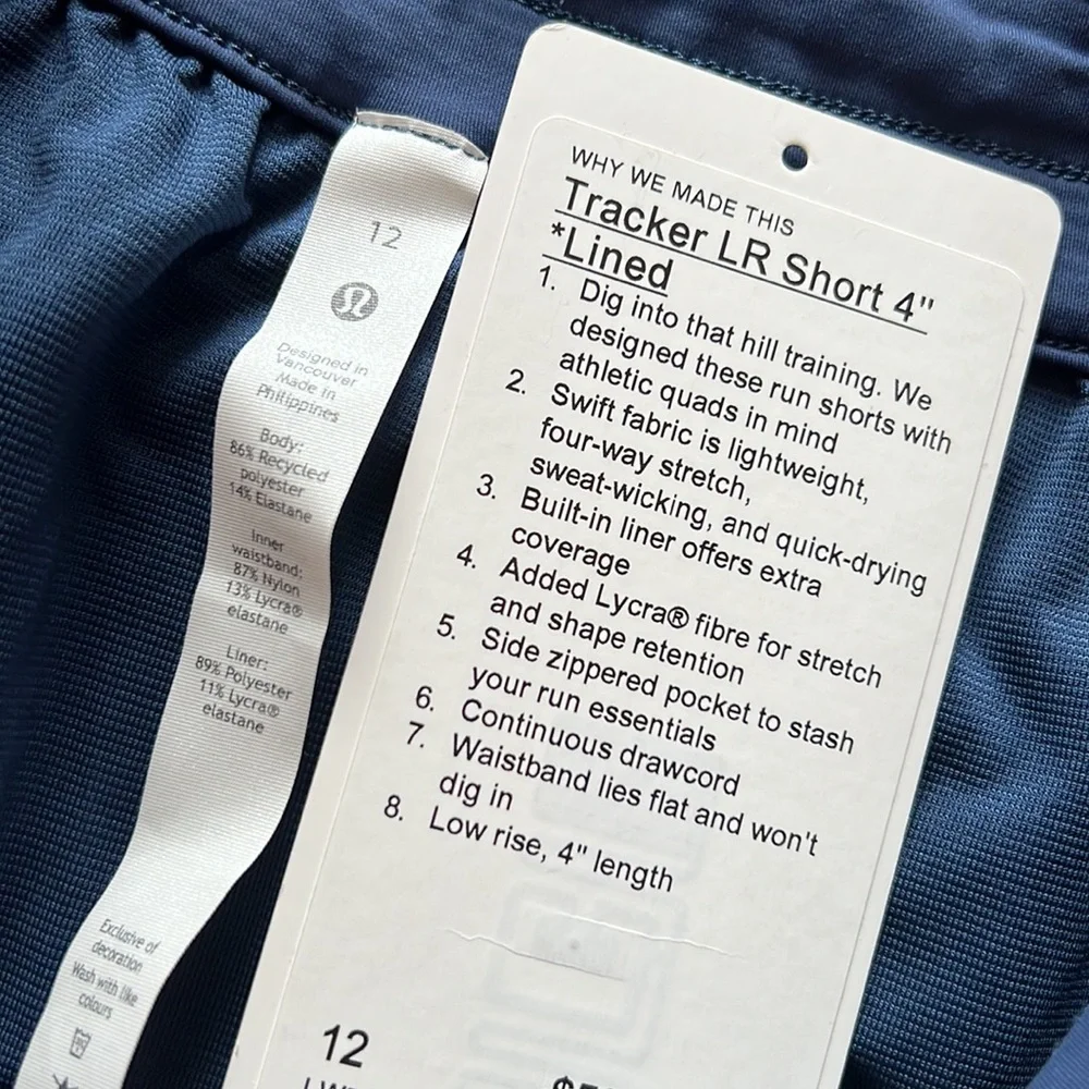 🌸LULULEMON TRACKER SHORT 4”-CHROMA CLASH MULTI-12🌸 - Picture 10 of 11